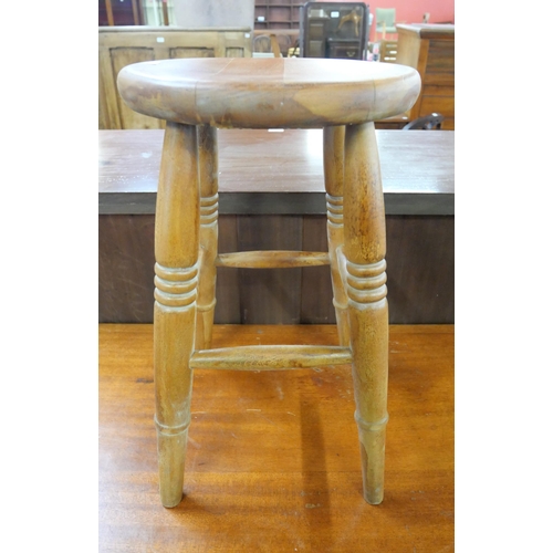 275 - An elm kitchen stool