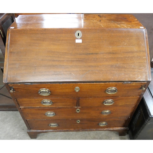 276 - A George II mahogany bureau