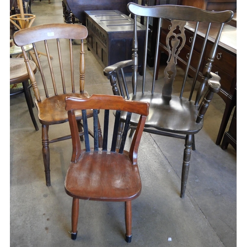 299 - Three assorted chairs