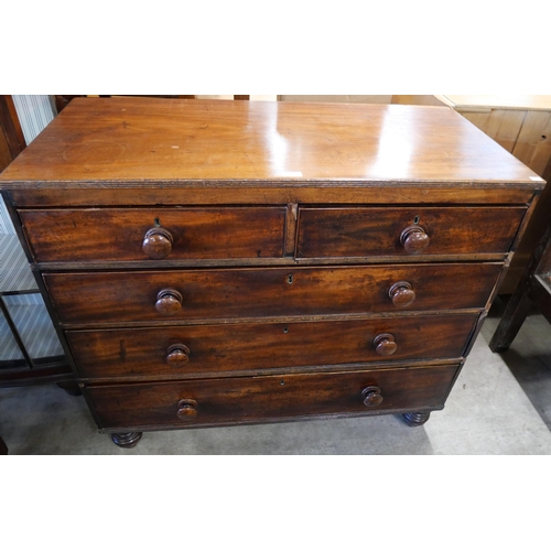 306 - A Victorian mahogany chest of drawers