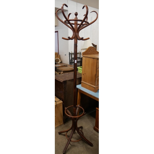 311 - A beech bentwood coatstand