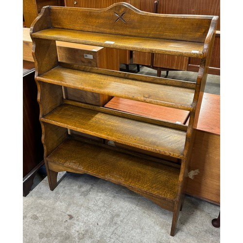 217 - An oak open bookcase