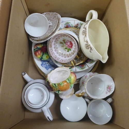 1072 - Three boxes of mixed decorative china **PLEASE NOTE THIS LOT IS NOT ELIGIBLE FOR IN-HOUSE POSTING AN... 