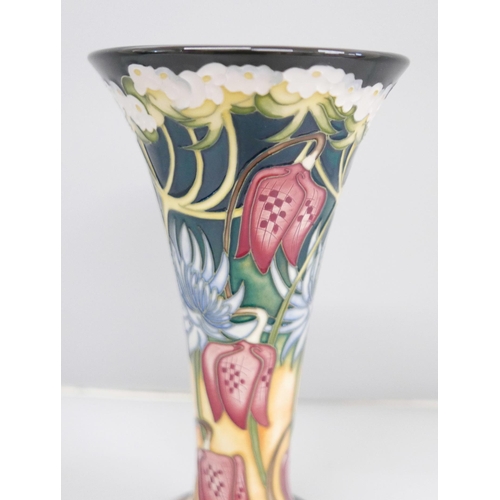 601 - A Moorcroft Debden Lane vase, 2009, signed Emma Bossons to the base, 21cm, boxed