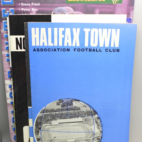 625 - Football memorabilia; a collection of Halifax Town programmes, 1950s onwards (23)