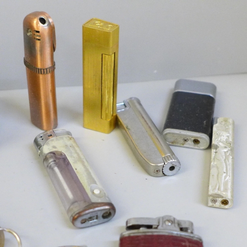 630 - A collection of cigarette lighters