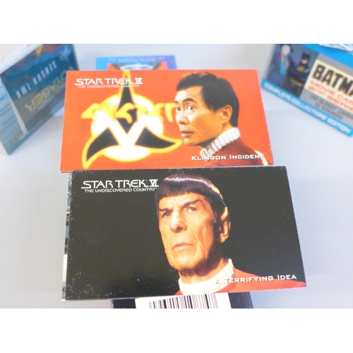 652 - Star Trek VI and V collectors cards, Batman movie cards 2nd series and Star Trek Voyager season two