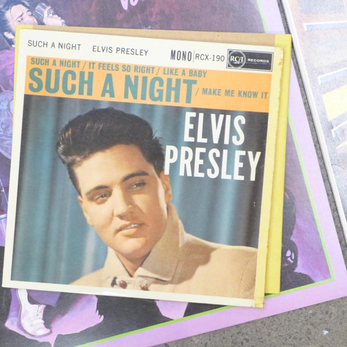 663 - A collection of Elvis Presley LP records, 7