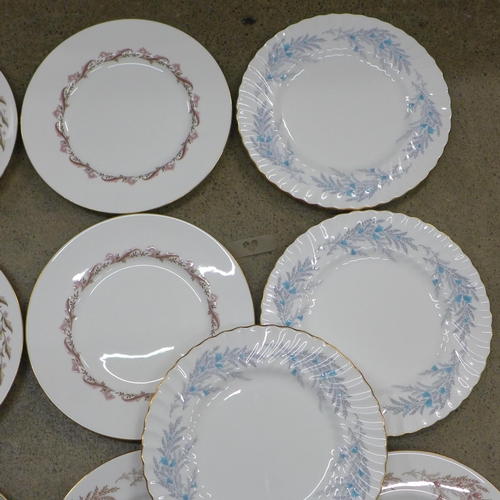 682 - Fourteen cabinet plates including Minton and Royal Worcester