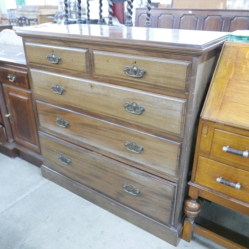 203 - An Edward VII walnut chest of drawers