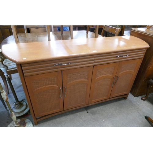 256 - An Angraves bamboo effect sideboard