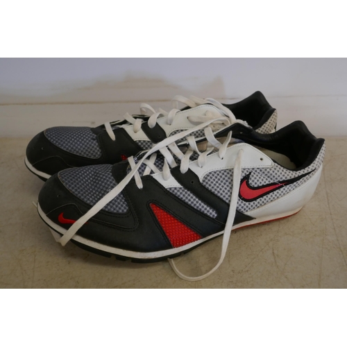 Two pairs of Nike Bowerman series size UK 11.5 men s Track and Field sports footwear a pair of Nike