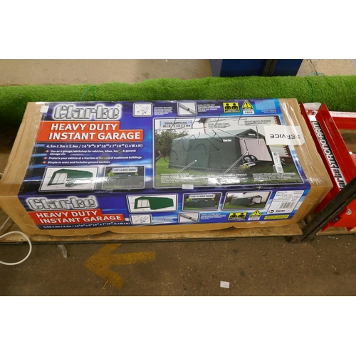 A Clarke heavy duty instant garage 4.5m x 3m x 2.4m in box Missing Cover model no. CIG81015 7777