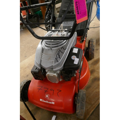 2359 - An Einhell GC-PM 46/35 self propelled petrol lawn mower with collector (7792) * this lot is subject ... 