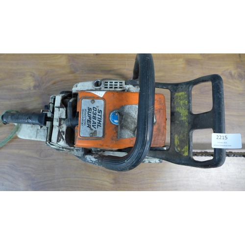 2215 - A Stihl 038AV Super petrol driven chainsaw