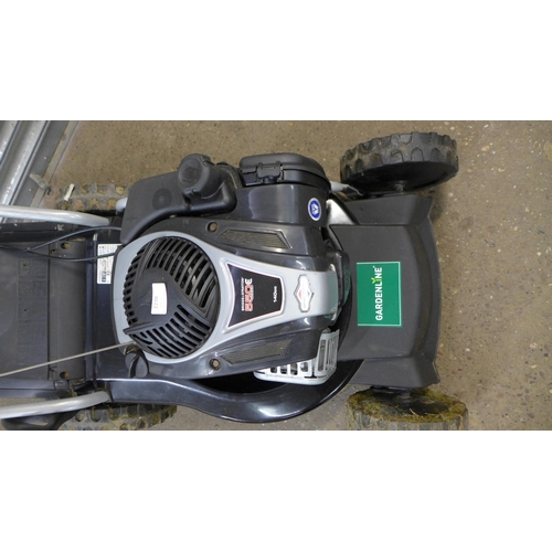 2270 - A Gardenline GL46 self propelled petrol lawn mower with a Briggs and Stratton 550E series engine and... 