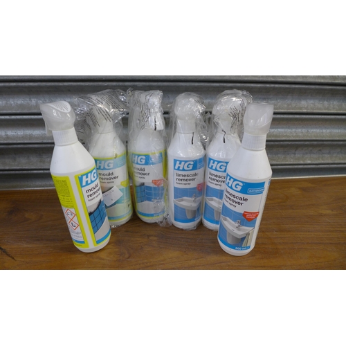 2278 - Six trigger packs of household cleaners including mould remover and Limescale remover