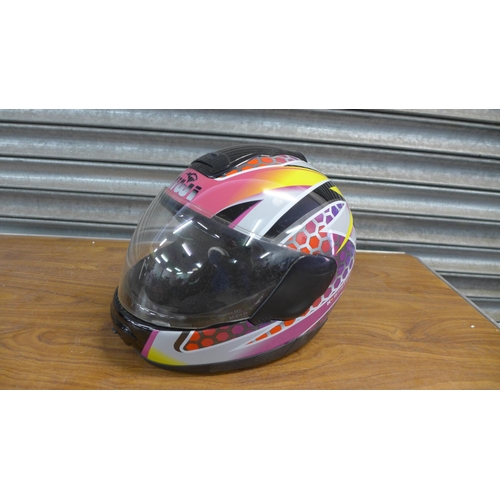 2288 - A Kiwi K.System motorcycle helmet and an OGK Aeroblade motorcycle helmet