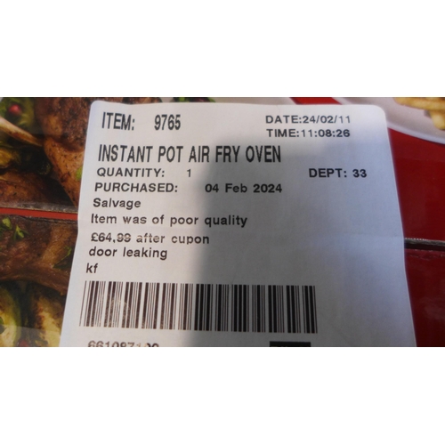 3003 - Instant Pot Air Fryer Oven   (321-105) *This lot is subject to VAT