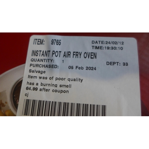 3004 - Instant Pot Air Fryer Oven   (321-106) *This lot is subject to VAT