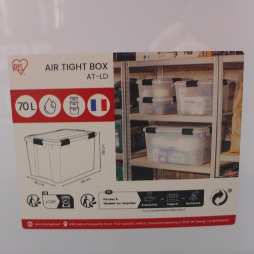 3014 - Iris 70L  Air-Tight Storage Boxes (no lids/damaged)  (321-301) *This lot is subject to VAT