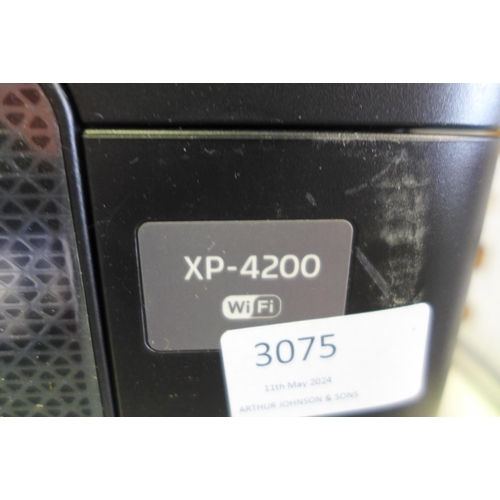 3075 - Epson Xp4200 Printer  (321-302) *This lot is subject to VAT