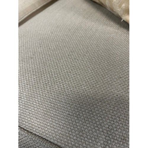 1523 - Oatmeal weave three seater sofa