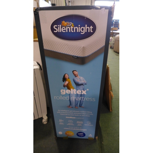 3087 - Silentnight - Double - Geltex Rolled Mattress, original RRP £229.99 + VAT (321-284) *This lot is sub... 