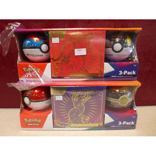 3101 - 2 x Pokemon Elite Trainer Packs (321-85,86) *This lot is subject to VAT