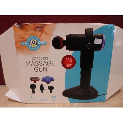 3114 - Wellbeing Cordless Massage Gun     (321-151) *This lot is subject to VAT