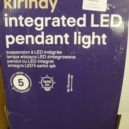 2323 - Two Kirindy integrated pendant light fittings by Good Home - in box