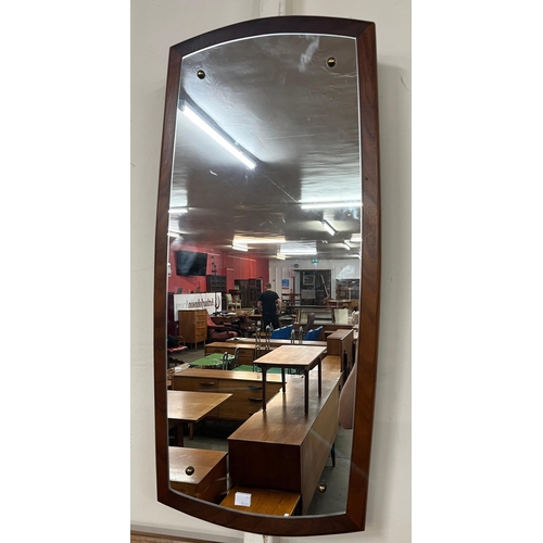 42 - A teak framed mirror