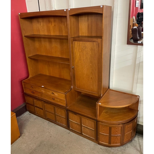 44 - A Nathan teak wall unit