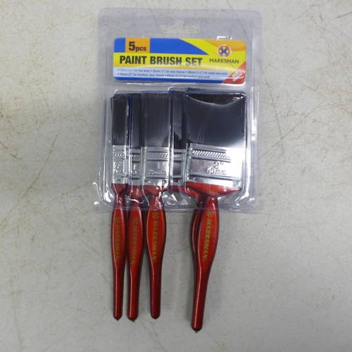 2001 - Seven Marksman 5 piece paint brush sets * this lot is subject to VAT