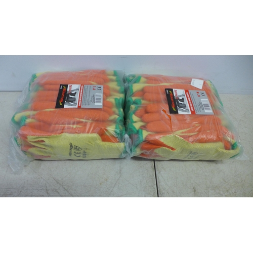 2068 - Two packs of 12 pairs of Neilsen (CT3837) Latex coated work gloves - size M * this lot is subject to... 