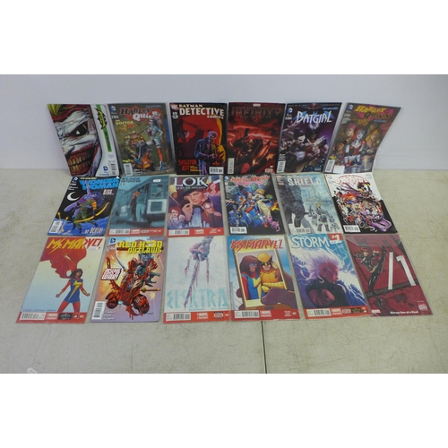 2084 - A collection of approximately 50 comics featuring mainly Marvel and other Super Hero comics