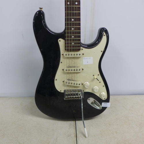 2099 - A Cruiser by Crafter Strat style electric guitar (missing one string)