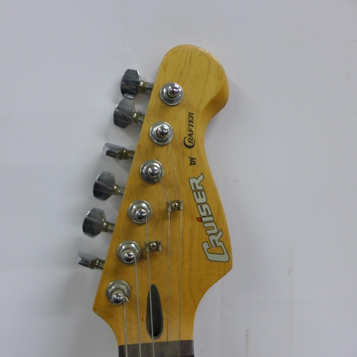 2099 - A Cruiser by Crafter Strat style electric guitar (missing one string)