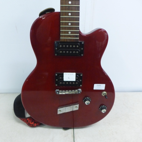 2101 - A De Armond M-65 Electric Guitar, serial no. IC99041083 (missing strings)