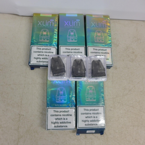 2103 - Five boxes of three 2ml OXVA Xlim V2 vape pods