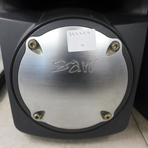 2111 - A pair of Sony Saw Super Woofer 400w speakers (SS-XB80V)