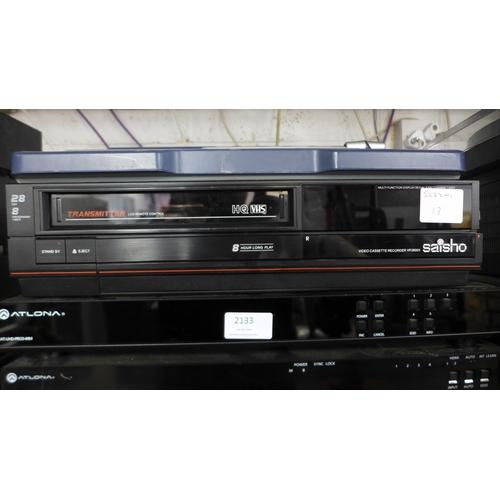 2133 - A quantity of mixed stereo and video equipment including a Data Video SE-500 digital video switcher,... 