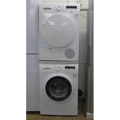 2147 - A Bosch Vario Perfect Series 4 washing machine and spin dryer combination