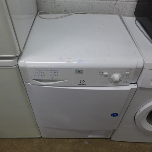 2154 - An Indesit IDC75 7kg condenser tumble dryer