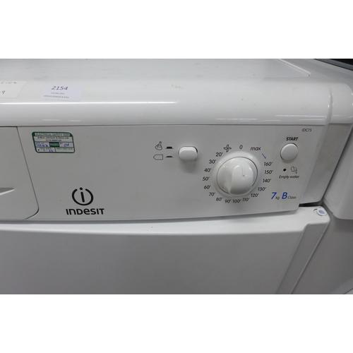 2154 - An Indesit IDC75 7kg condenser tumble dryer