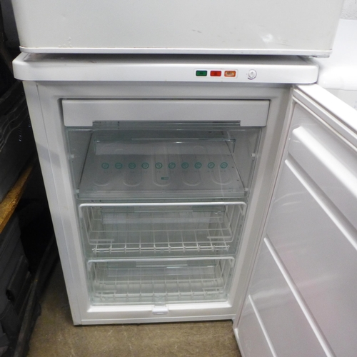 2155 - A Zanussi under counter fridge and an under counter freezer