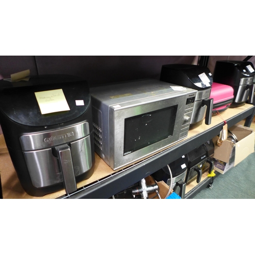 3404 - Qty Of Scrap Items inc Gourmia Air Fryers 7Qt,  Panasonic Grill Microwave, American Tourister Jetdri... 