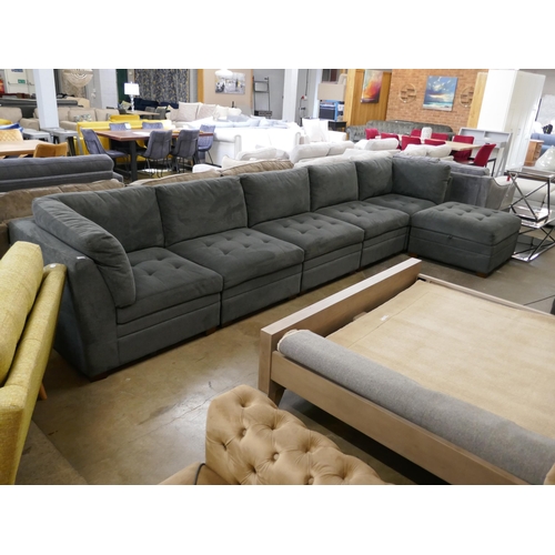 1449 - A Tisdale 6 piece Fabric Sectional  Sofa, Original RRP £1399.99 + VAT (4201-7) *This lot is subject ... 