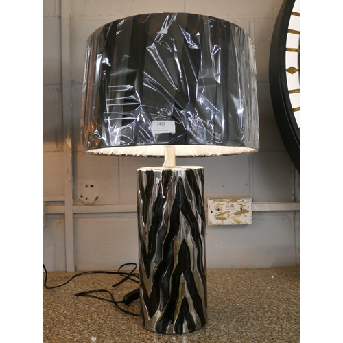 1453 - A Jaspa table lamp with black velvet shade, 62cms (2070552)   #