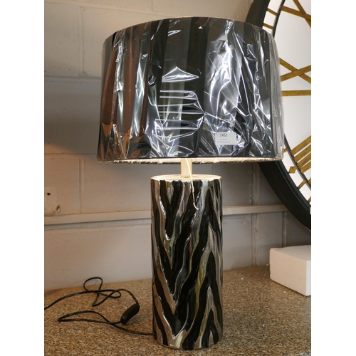 1453 - A Jaspa table lamp with black velvet shade, 62cms (2070552)   #